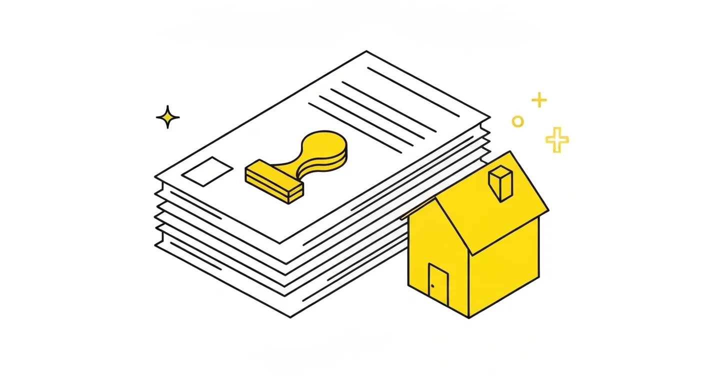A complete set of documents prepared for a building permit application